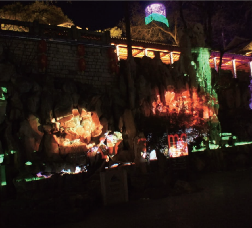 大明湖黑虎泉景区假山户外投影秀（山东·济南） — 文旅篇实景效果图 1